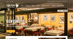 Desktop Screenshot of gallodororistorante.it